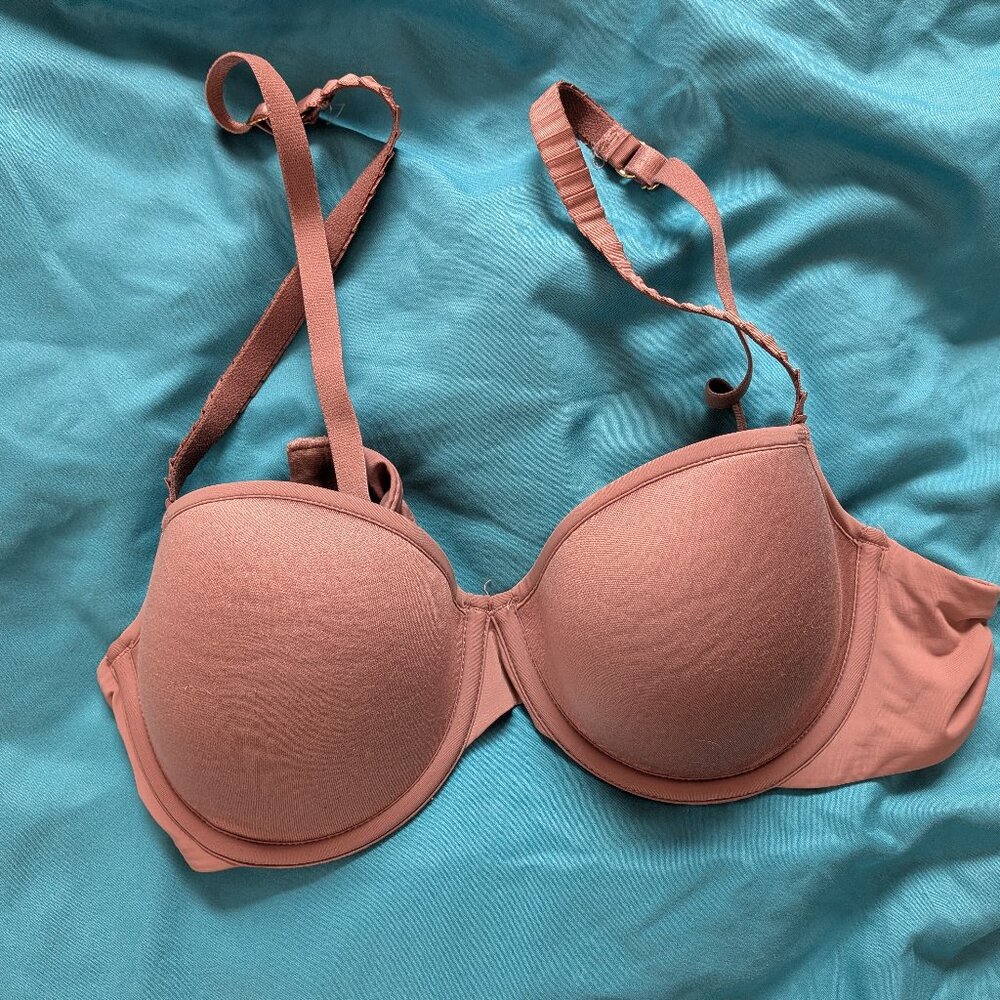 ThirdLove Classic T-Shirt Bra, tan light brown, 34B, little worn